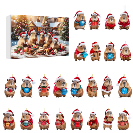 Calendario de Adviento Capibara Navideña