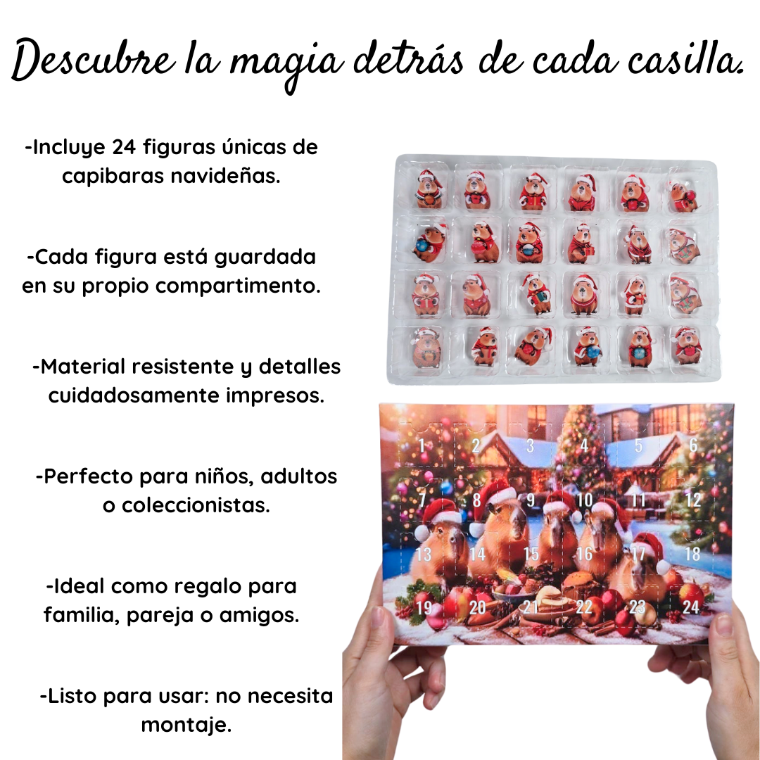 Calendario de Adviento Capibara Navideña