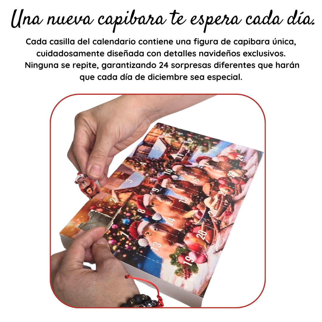 Calendario de Adviento Capibara Navideña