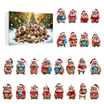 Calendario de Adviento Capibara Navideña