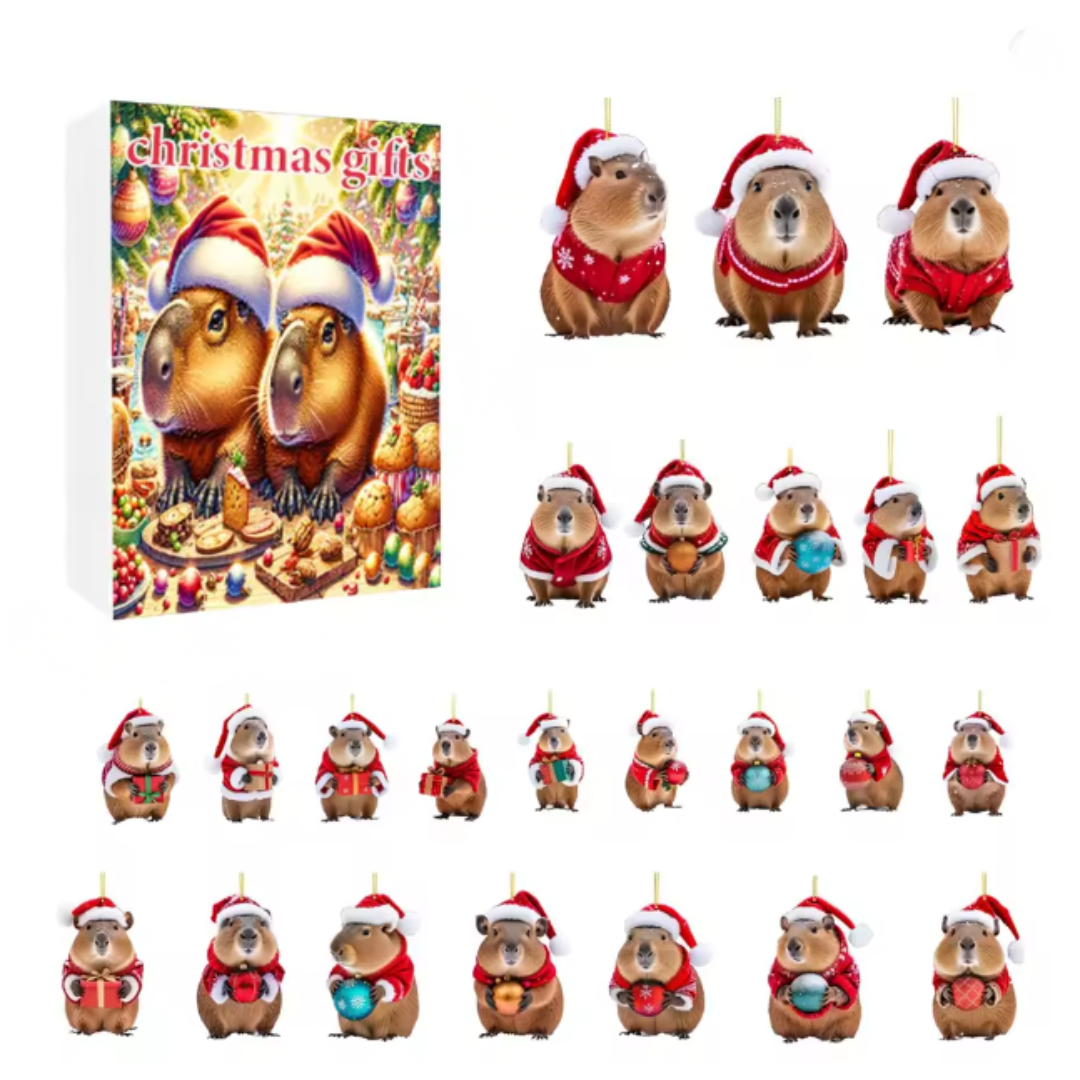 Calendario de Adviento Capibara Navideña