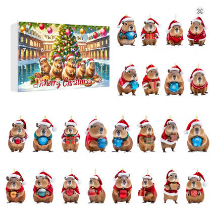 Calendario de Adviento Capibara Navideña